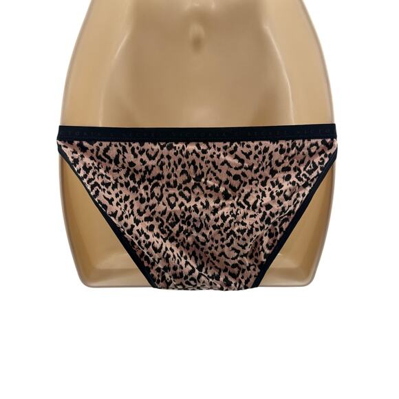 Victoria Secret Cotton String Bikini Leopard Print Womens Medium - Picture 5 of 5